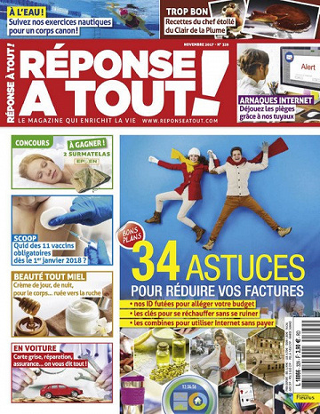 Réponse à tout N°329 - Novembre 2017