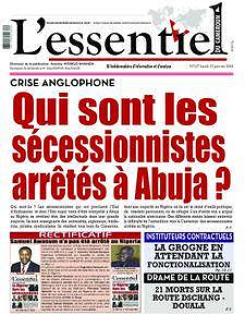 L’essentiel du Cameroun - 15 janvier 2018
