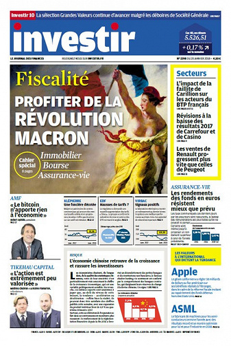 Investir N°2298 - 20 Janvier 2018