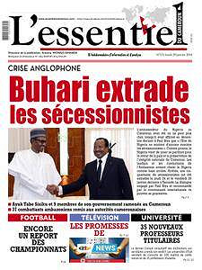 L’essentiel du Cameroun - 29 janvier 2018