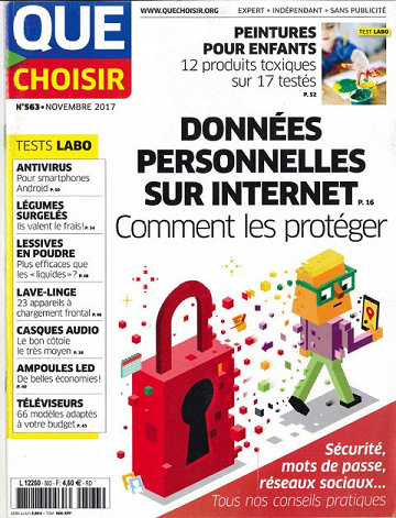 Que Choisir N°563 - Novembre 2017