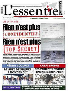 L’essentiel du Cameroun N°149 - 02 avril 2018