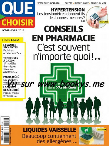 Que choisir N°568 - Avril 2018