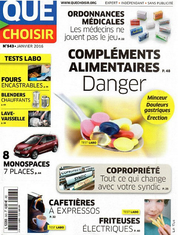 Que Choisir N°543 - Compléments alimentaires, danger