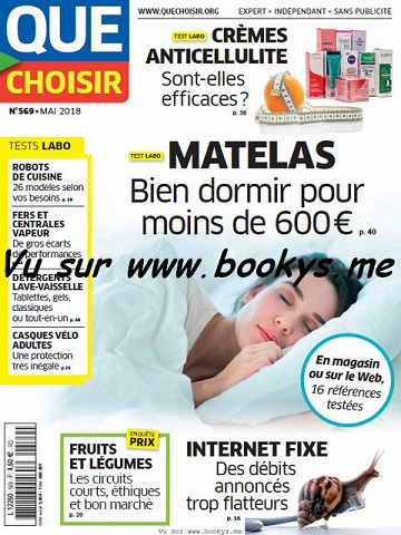 Que Choisir N°569 - Mai 2018
