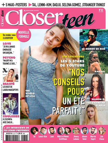 Closer Teen - Juillet-Août 2018