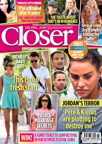 Closer UK N° 807 - 30 June-6 July 2018