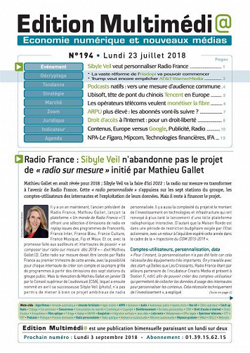 Édition Multimédia - 23 Juillet 2018