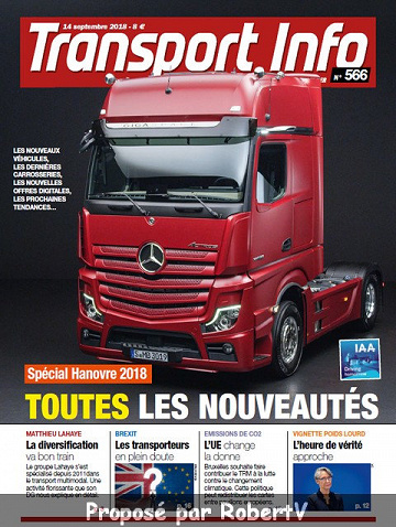 Transport Info N°566 - 14 Septembre 2018