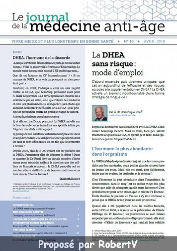 Le Journal de la Médecine Anti-Âge N°16 - Avril 2018