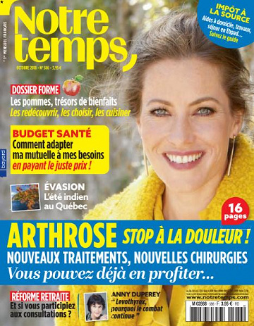 Notre Temps - Octobre 2018