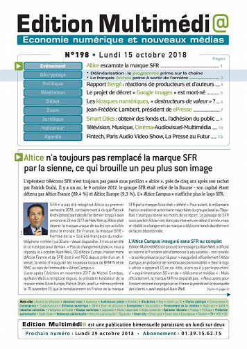 Édition Multimédia - 15 Octobre 2018