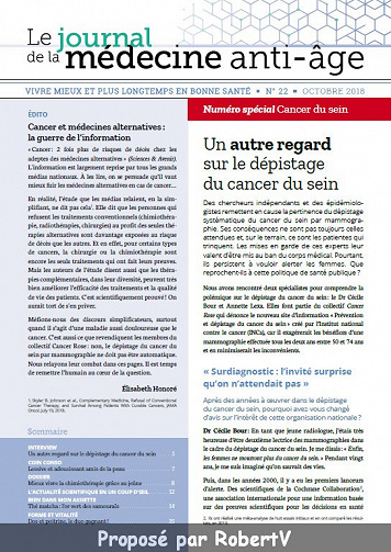 Le Journal de la Médecine Anti-Âge N°22 - Octobre 2018