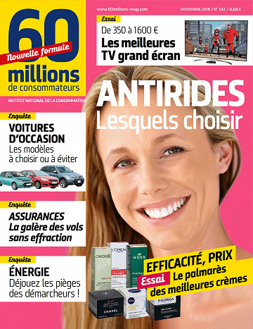 60 Millions de Consommateurs N°542 - Novembre 2018