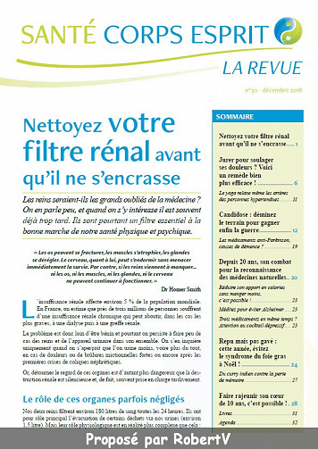 Santé Corps Esprit N°30 - Décembre 2018