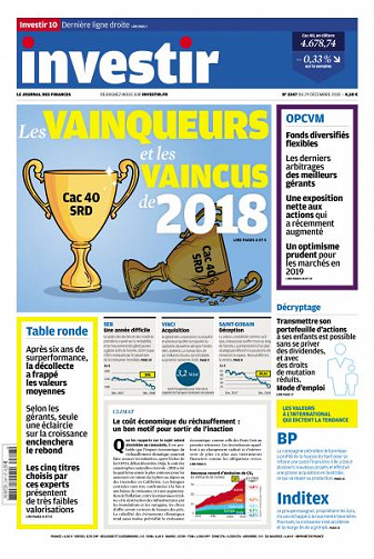 Investir - 29 Décembre 2018