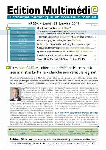 Édition Multimédia - 28 Janvier 2019