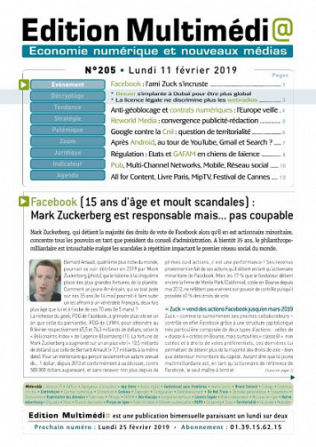 Édition Multimédia - 11 Février 2019