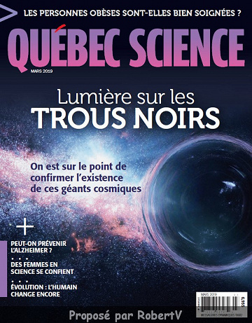 Québec Science - Lumière sur les trous noirs - Mars 2019