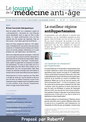 Le Journal de la Médecine Anti-Âge N°27 - Mars 2019