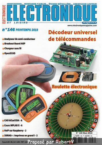 Electronique et Loisirs N°146 - Mars 2019