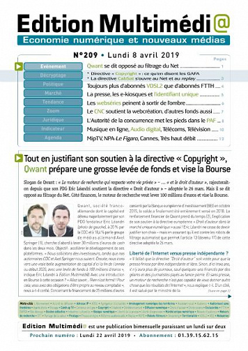 Édition Multimédia - 8 Avril 2019