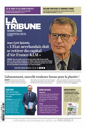 La Tribune - 12 Avril 2019