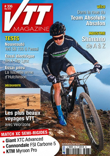 La revue est VTT Magazine N°336 - Mai 2019