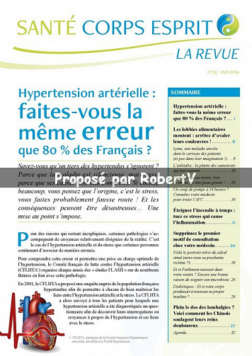 Santé Corps et Esprit N°35 - Mai 2019