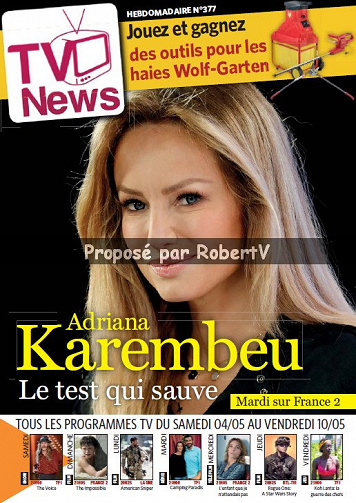 TV News N°377 (Magazine TV du "Le Soir") - Samedi 4 Mai 2019