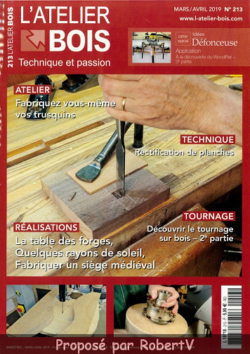 L’Atelier Bois N°213 - Mars-Avril 2019