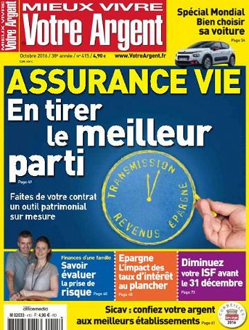 Mieux Vivre Votre Argent - Octobre 2016
