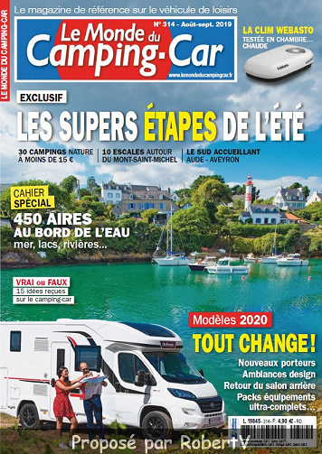 Le Monde du Camping-Car N°314 - Août 2019