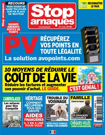 Stop Arnaques - Août-Septembre 2019