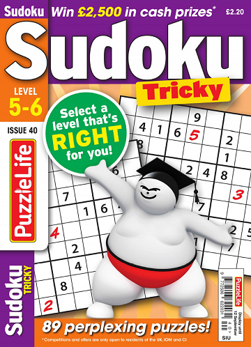 PuzzleLife Sudoku Tricky - Issue 40