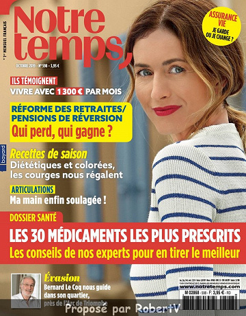 Notre Temps N°598 - Octobre 2019