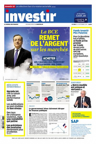 Investir - 14 Septembre 2019