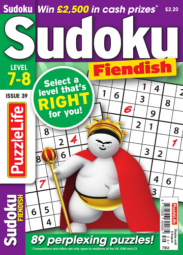 PuzzleLife Sudoku Fiendish - Issue 39
