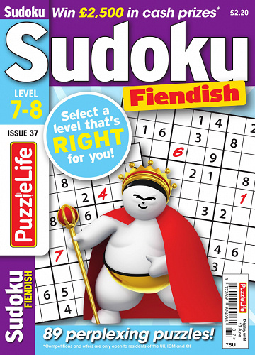 PuzzleLife Sudoku Fiendish - Issue 37