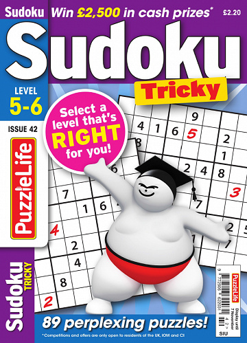 PuzzleLife Sudoku Tricky - Issue 42