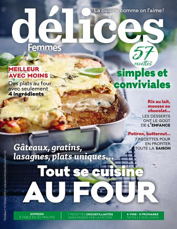 Délices de Femmes d’Aujourd’hui N°12 - Octobre 2019
