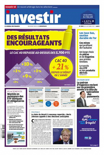 Investir - 26 Octobre 2019