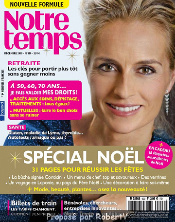 Notre Temps N°600 - Décembre 2019