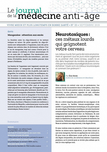 Le Journal de la Médecine Anti-Âge N°33 - Septembre 2019