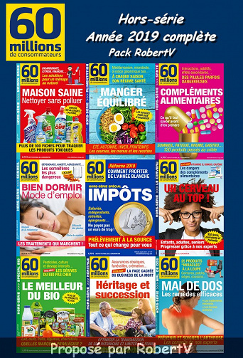 60 millions de consommateurs Hors-série - Année 2019 complète