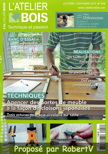 Atelier Bois N°216 - Octobre-Novembre 2019