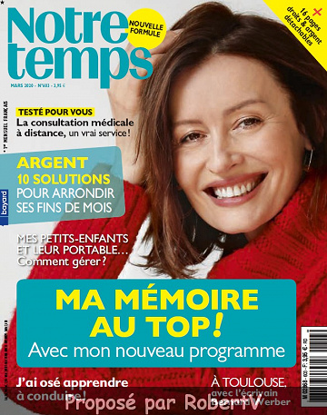 Notre Temps N°603 - Mars 2020