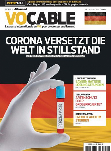 Vocable Allemand - 2 Avril 2020