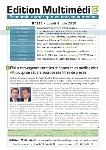 Édition Multimédia - 8 Juin 2020