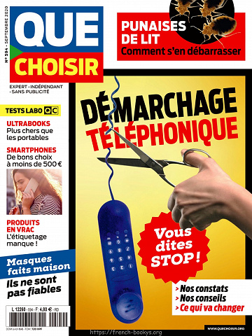 Que Choisir N°594 - Septembre 2020
